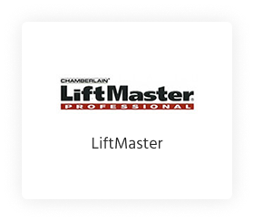 LiftMaster text with red accent line