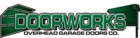 Doorworks logo with garage door graphic